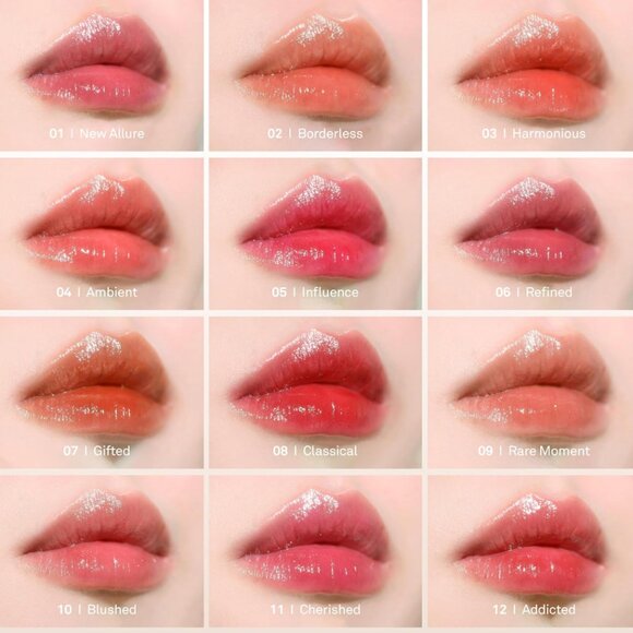 Hince Makeup Set Ivory Pouch, Mood Enhancer Lip Glow & Water Liquid Glow NIB - Picture 8 of 12